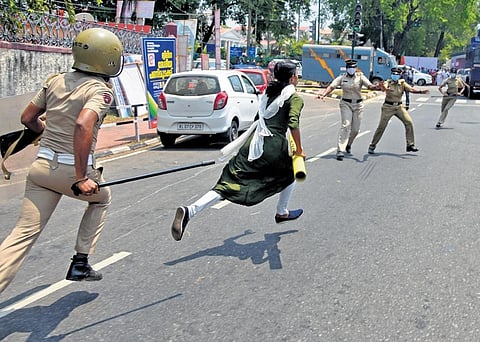 The award-winning photograph clicked by TNIE lensman B P Deepu