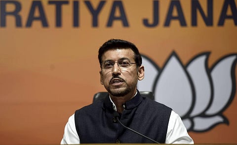 Former Union Minister Rajyavardhan Singh Rathore (PTI)