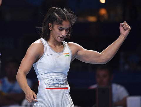 Vinesh Phogat returns Khel Ratna and Arjuna Awards, leaves them at Kartavya Path