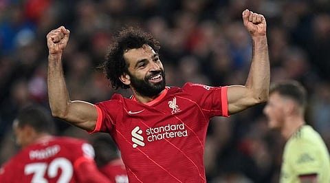 Liverpool's Egyptian striker #11 Mohamed Salah. (Photo | AFP)