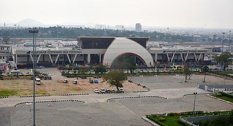 Aerial view of kilambakkam bus terminus | Express
