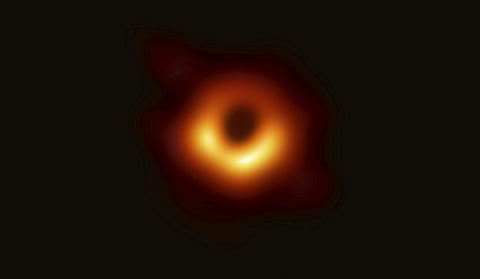 This image released on April 10, 2019, by Event Horizon Telescope shows a black hole. (Photo: AP)