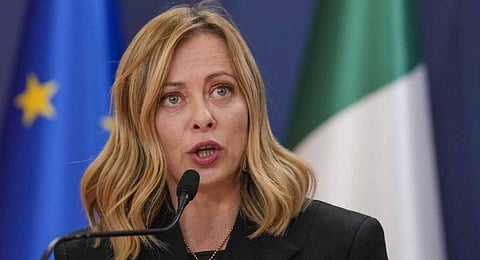 Italian Prime Minister Giorgia Meloni. (Photo | AP)