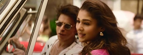 A scene from the song 'Chaleya from 'Jawan' (Photo | YouTube)