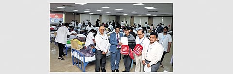 Blood donation camp held on VIT-AP founder’s birthday in Vijayawada