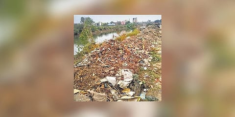 Waste dumped near the canal| Express