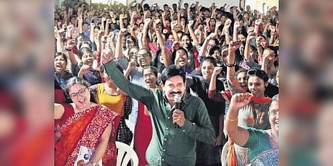 Magician Gopinath Muthukad at an event