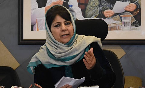Former Jammu and Kashmir CM and PDP chief Mehbooba Mufti. (File | EPS)