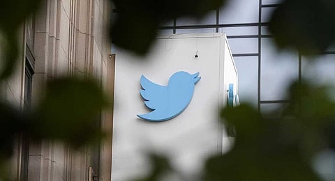 A sign at Twitter headquarters is shown in San Francisco. (Photo | AP)