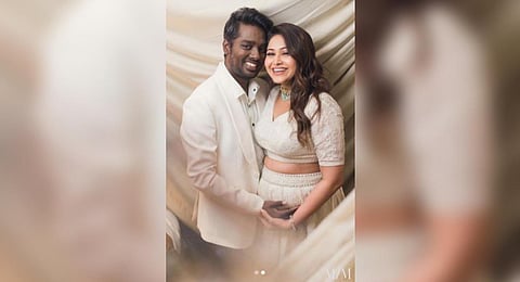 Filmmaker Atlee and his wife Priya Mohan on Friday announced the birth of their first child. (Priya Atlee Instagram)