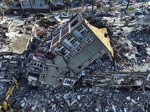 Turkey earthquake image used for representational purpose. (Photo | AP)