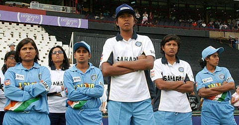 Members of the Indian Women's cricket team from the 2005 World Cup in South Africa. (File Photo | AFP)