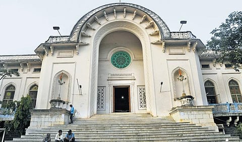 Representational image of the State Central Library at Afzalgunj, one of the oldest libraries of Hyderabad. | Vinay Madapu