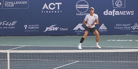 Alibek Kachmazov advanced to the second round of ongoing Bengaluru Open with a 3-6, 7-5, 6-2 victory over Maximilian Neuchrist on Tuesday.