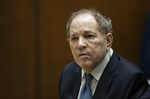Former film producer Harvey Weinstein appears in court at the Clara Shortridge Foltz Criminal Justice Center in Los Angeles, California on October 4 2022. (Photo | AP)