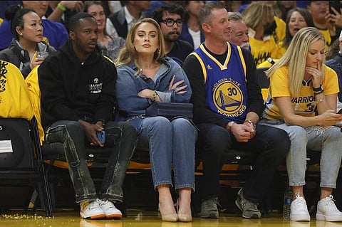 British singing superstar Adele and her boyfriend Rich Paul (left). (File Photo | AP)