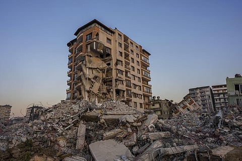 View of buildings heavily damaged during the earthquake in Turkey. (Image used for representational purpose only). (Photo | AP)