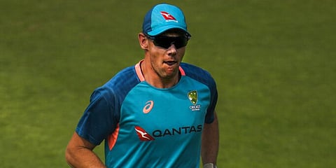 Australia's Scott Boland runs during a practice session ahead of their second cricket test match against India, in New Delhi, India, Thursday, Feb. 16, 2023. (Photo | AP)