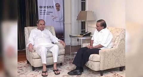 CM Naveen Patnaik holds talks with RIL CMD Mukesh Ambani in Mumbai