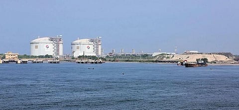 LPG import terminal at Puthuvype (Photo | T P Sooraj)