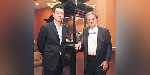 Rolf von Bueren (right) with his son Niklas