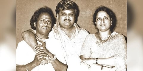 File picture of Vani Jairam with musician Shankar Ganesh and the late playback singer S P Balasubrahmanyam