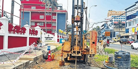 KMRL conducting geotechnical survey as part of its Phase-2 project near Alinchuvadu