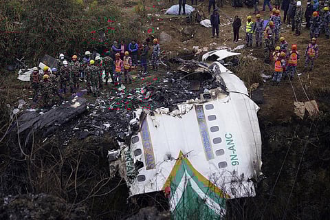 Visuals from the Nepal aircraft crash(File Photo | AP)