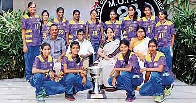 MOP Vaishnav College for Women basketball team. (File photo)