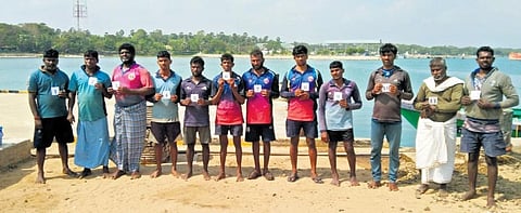 16 fishermen from Nagapattinam and Pudukkottai had ventured into sea in two batches on March 8 and 11 | Express