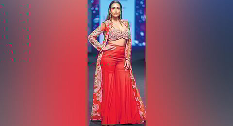 Actress Malaika Arora turned showstopper for Bhumika Sharma. (File Photo)