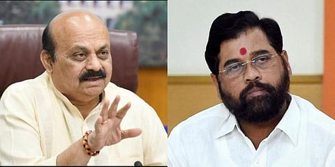 (L) Karnataka CM  Basavaraj Bommai, Maharashtra CM Eknath Shinde. (Photo | Express, PTI)