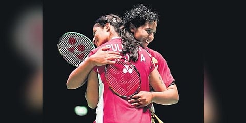 Treesa Jolly (R) & Gayatri Gopichand face Baek Ha Na & Lee So Hee next | AP