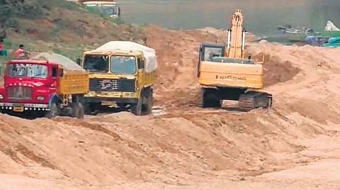 Sand mining. Image used for representational purpose(Photo| Express)