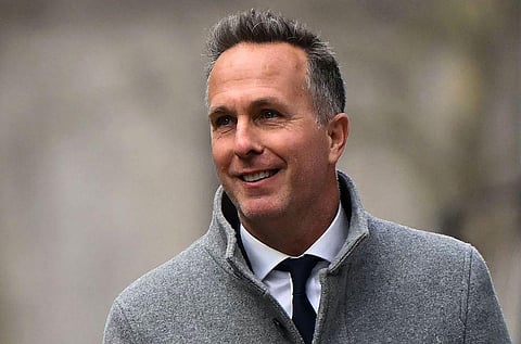Former England cricket captain Michael Vaughan arrives to attend a Cricket Discipline Commission hearing, relating to allegations of racism at Yorkshire County Cricket Club. (Photo | AFP)