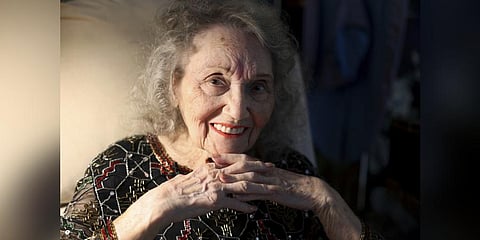 Magician Gloria Dea poses at her Las Vegas home on Tuesday, Aug. 9, 2022. (Photo | AP)