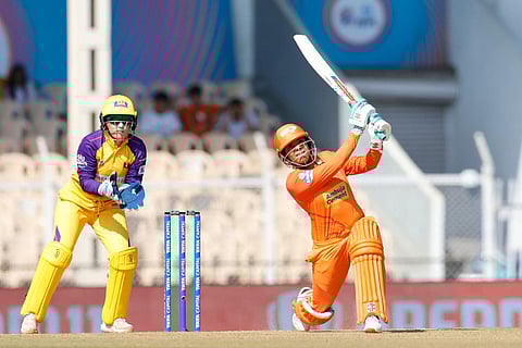 Gujarat Giants have won the toss and elected to bat against UP Warriorz. (Photo | Twitter/wplt20)