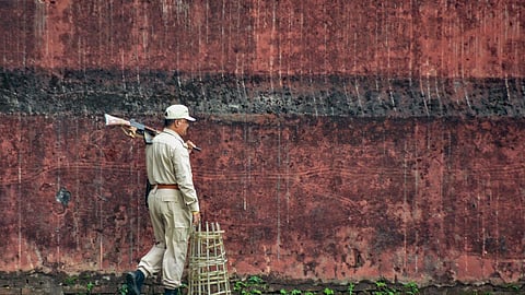 Tight security arrangements at Dibrugarh Central Jail where four close aides of 'Waris Punjab De' founder Amritpal Singh are lodged, in Dibrugarh, Assam. 
