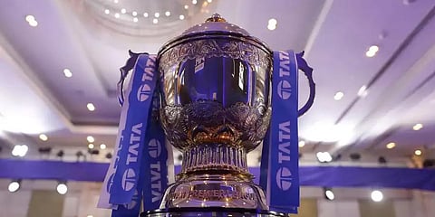 An Image of the IPL trophy used for representational purposes only. (File Photo | BCCI)