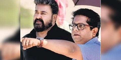 Mohanlal with director Jeethu Joseph