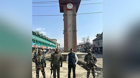 Fake PMO official Kiran Patel during his visit to Srinagar in 2023.