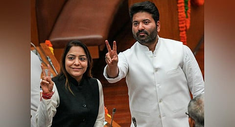 AAP's Shelly Oberoi and Aaley Mohammad Iqbal. (File Photo | PTI)