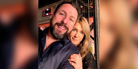 Hollywood actors Jennifer Aniston and Adam Sandler (Photo | IANS)