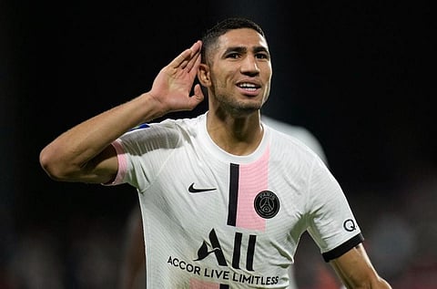 Paris Saint-Germain and Morocco's Achraf Hakimi. (Photo | AP)