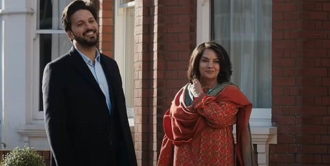 Shazad Latif and Shabana Azmi in 'What's Love Got to Do with It?'.