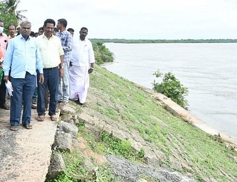The flood-prone Kollidam river bank of Alakkudi village near Sirkazhi. Express