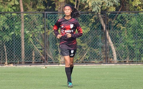 Indian footballer Sonali Soren makes it to U-20 India team. (Photo | AIFF website)