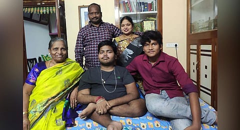 Amruth was affected by a muscular disorder at the age of two. (Photo | Express)