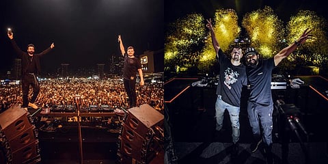 Ranbir Kapoor (L) and Allu Arjun (R) with DJ Martin Garrix. (Photo | Martin Garrix Instagram)