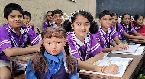 She is Shiksha, a robotic teacher in the form of a student who has now become the talk of the town in Sirsi.